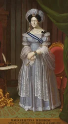 Porträt von Maria Cristina di Borbone